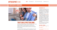 Desktop Screenshot of offre-de-pret.com
