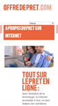 Mobile Screenshot of offre-de-pret.com